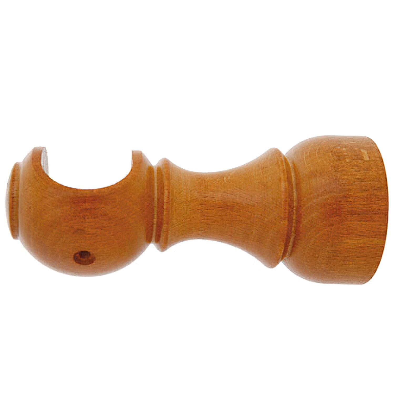 Soporte Madera Liso Abierto 28x128 mm, Teca