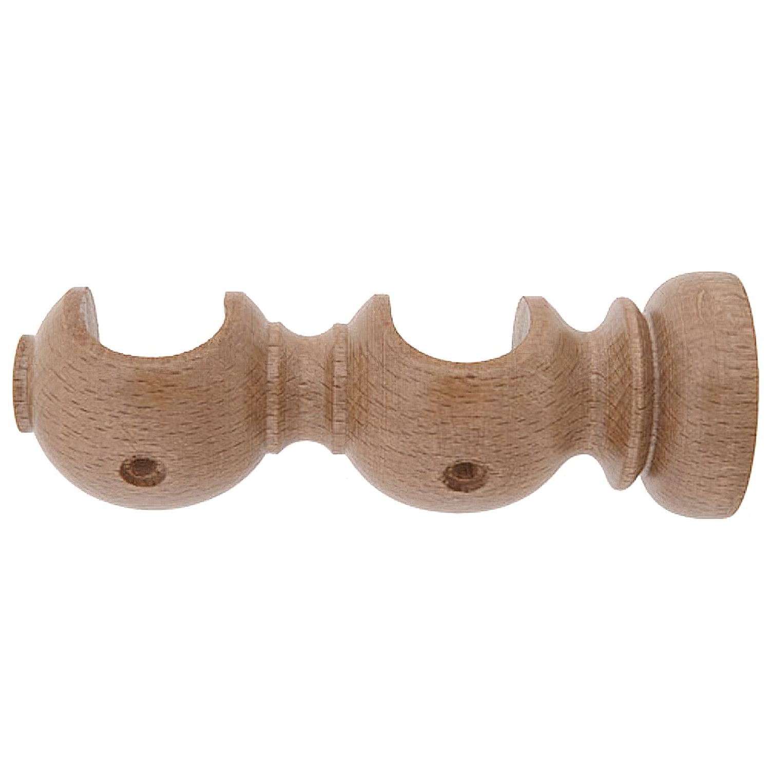 Soporte Madera Liso Abierto Doble 20x118 mm, Pino