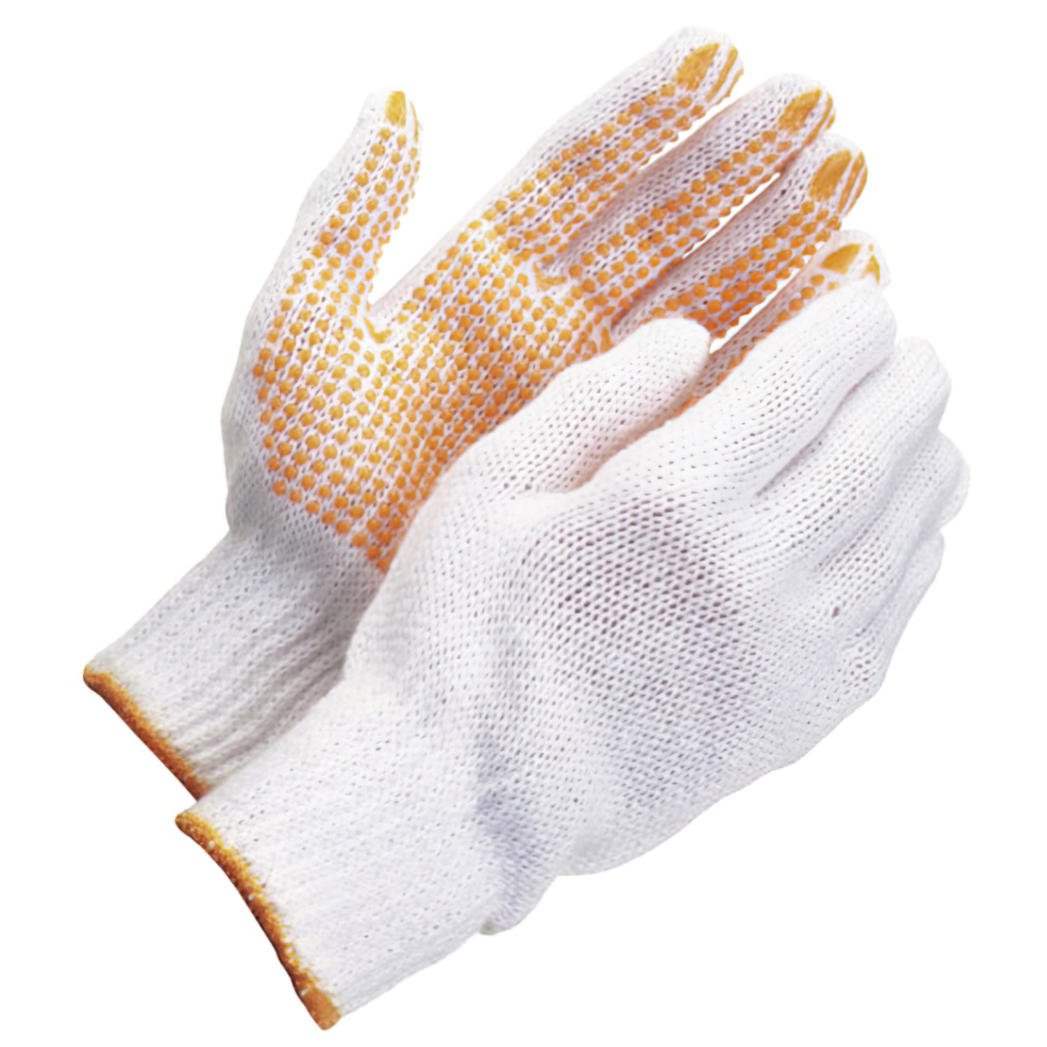 Guantes Algodon Puntos Pvc Amarillos 10 (Par)