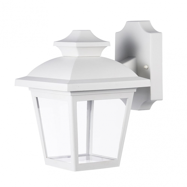 Aplique Exterior Maca 1xe27 Blanco Ip44 Policarbonato 24,5x17x22,3 Cm