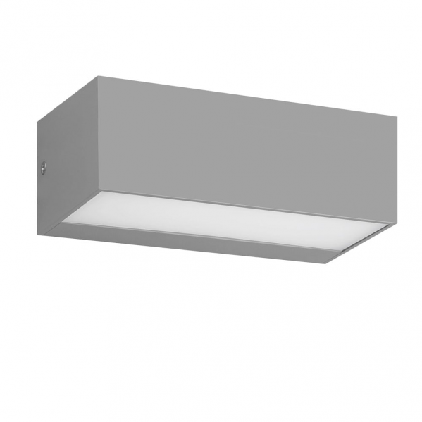 Aplique Exterior Masala 1xe27 Gris Ip65 Policarbonato  9x23x10,1 Cm