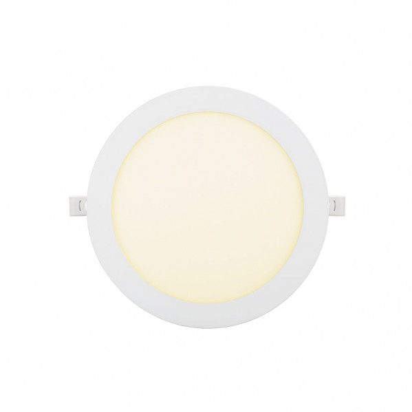 Downlight Obsidiana 18w 3000k Blanco Redondo 1530lm  2,5x22,5x22,5 Cm Corte 20,5 Cm