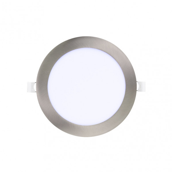 Downlight Obsidiana 18w 6500k Niquel Redondo 1530lm  2,5x22,5x22,5 Cm Corte 20,5 Cm