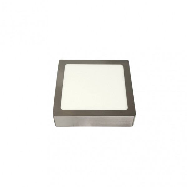 Downlight Superf.toba 12w 4000k Niquel Cuadrado 1080lm 3,5x17x17 Cm