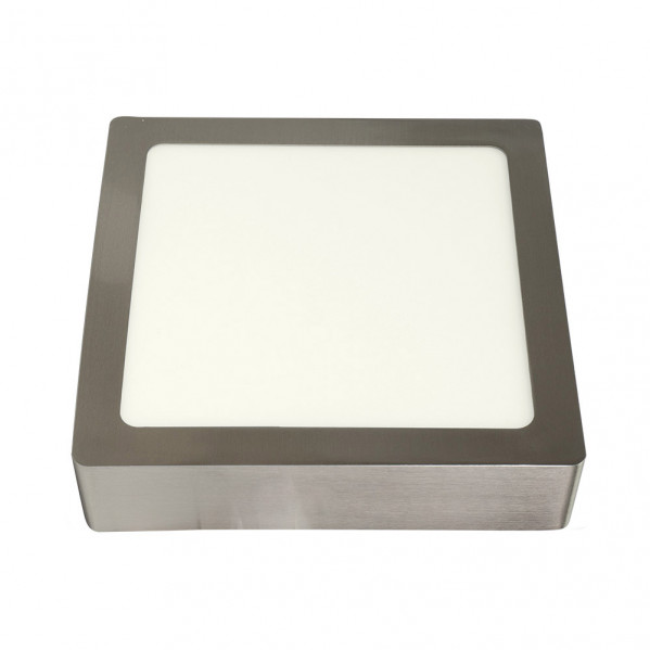 Downlight Superf.toba 24w 4000k Niquel Cuadrado 2040lm 3,5x30x30 Cm