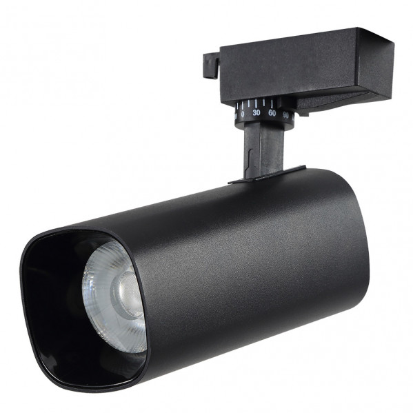 Foco Carril 30w 2700k Alfil Negro 2700lm 36 Orientable 330 Regx19x7,5 Cm