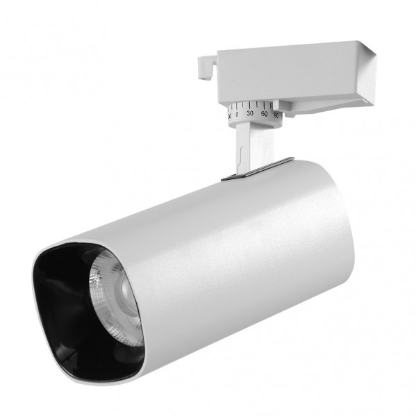 Foco Carril 30w 4000k Alfil Blanco 2700lm 36 Orientable 330 Regx19x7,5 Cm