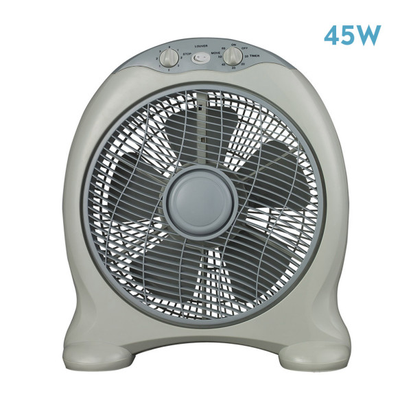 Ventilador Sobremesa Urgel 45w Gris 3vel. 5aspas  Temporizador 45x38x15cm